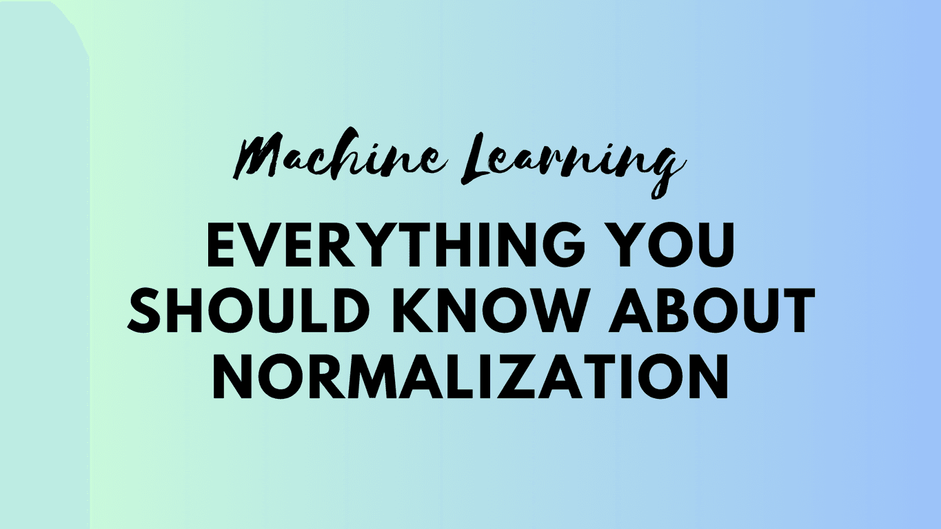 Why should we normalize data for machine learning or deep learning?