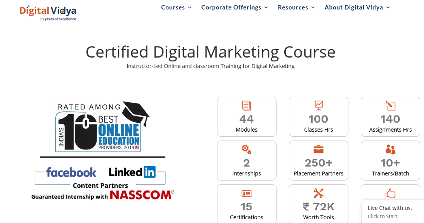 Digital Vidya | Certified Digital Marketing Master Course