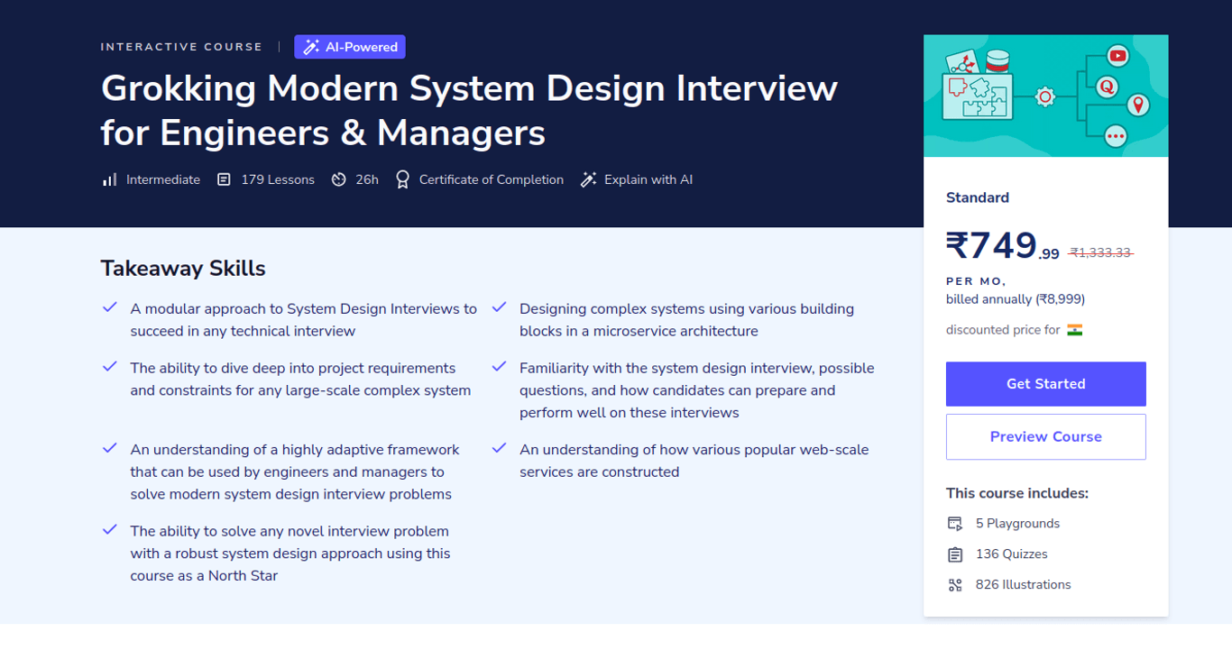 Educative.io - Grokking the System Design Interview Free